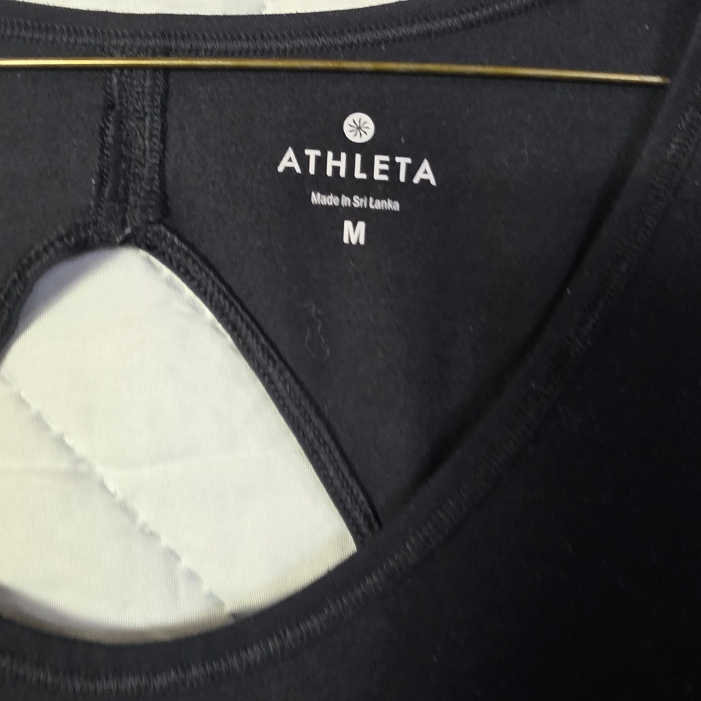 Athleta Black Women's Top Sz M - Picture 3 of 8